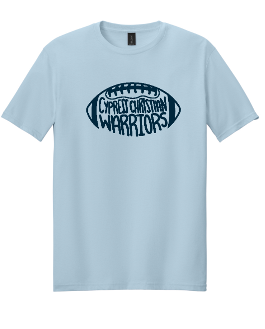 Cutesy Cypress Football Adult T-Shirt