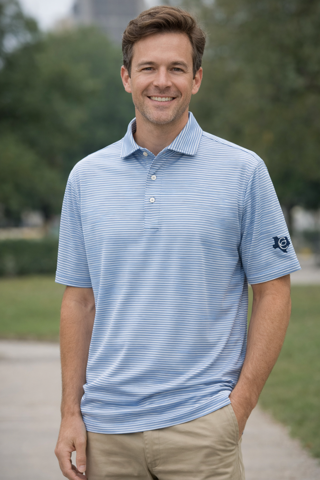 F&G Stripe Polo