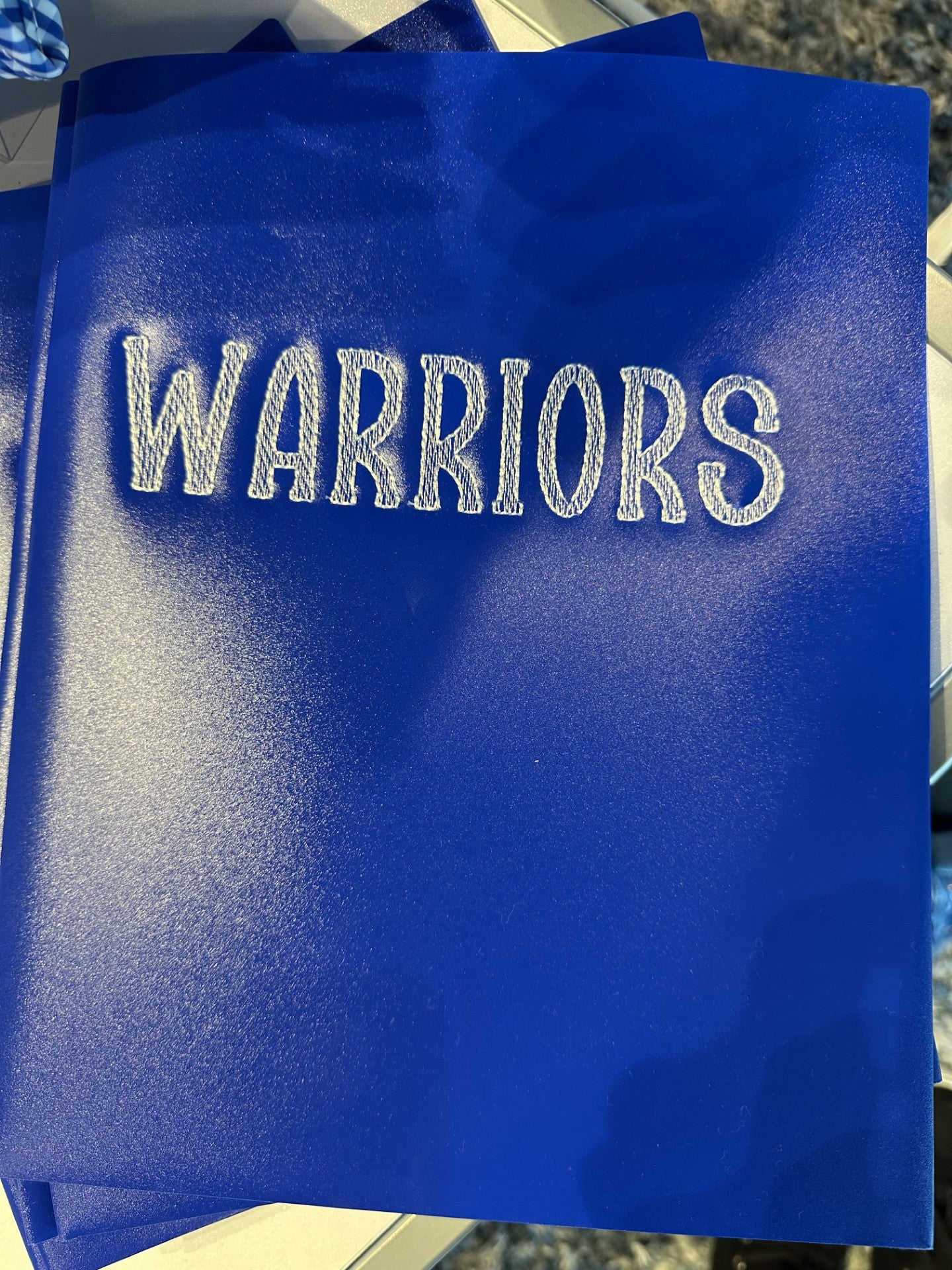 Warrior Embroidered Folders
