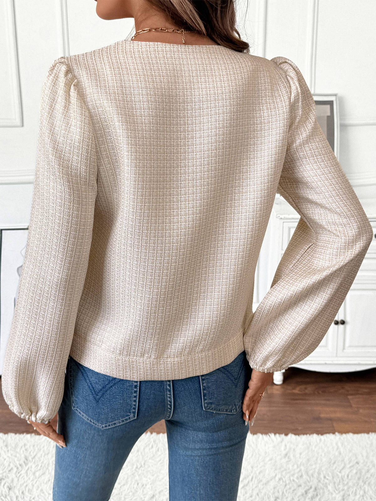 Single Breasted Pocket Long Sleeved Jacket