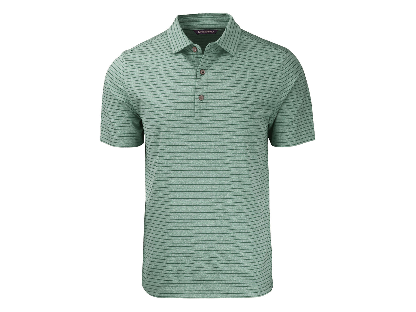 Cutter & Buck Forge Eco Heather Stripe Recycled Mens Polo