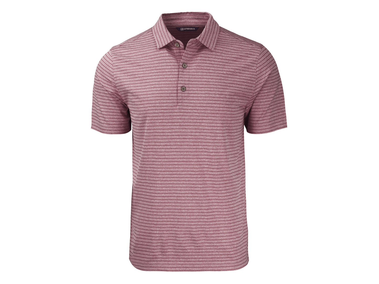 Cutter & Buck Forge Eco Heather Stripe Recycled Mens Polo