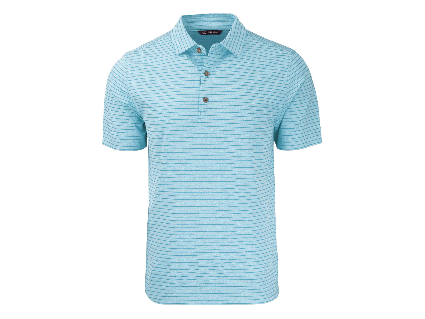 Cutter & Buck Forge Eco Heather Stripe Recycled Mens Polo