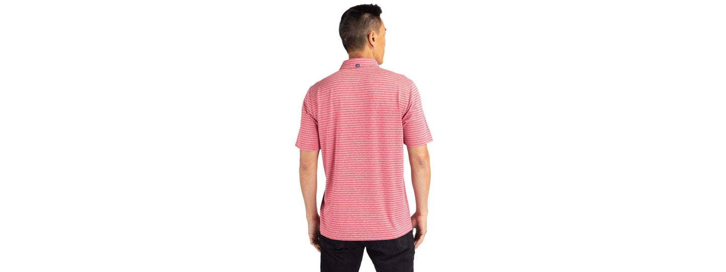 Cutter & Buck Forge Eco Heather Stripe Recycled Mens Polo