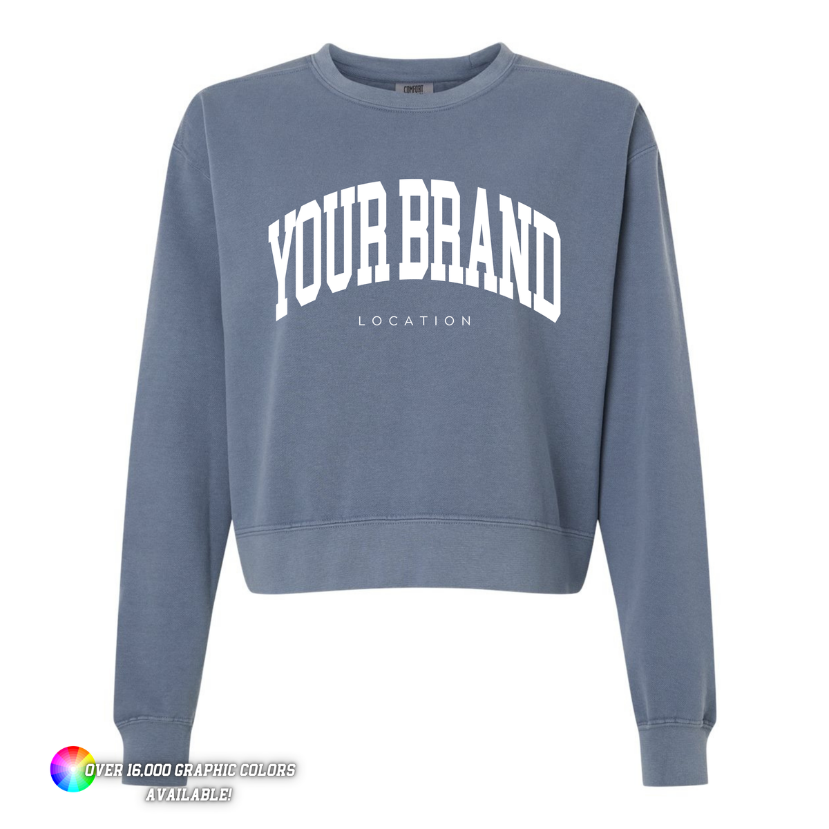 Crew Denim Sweatshirt