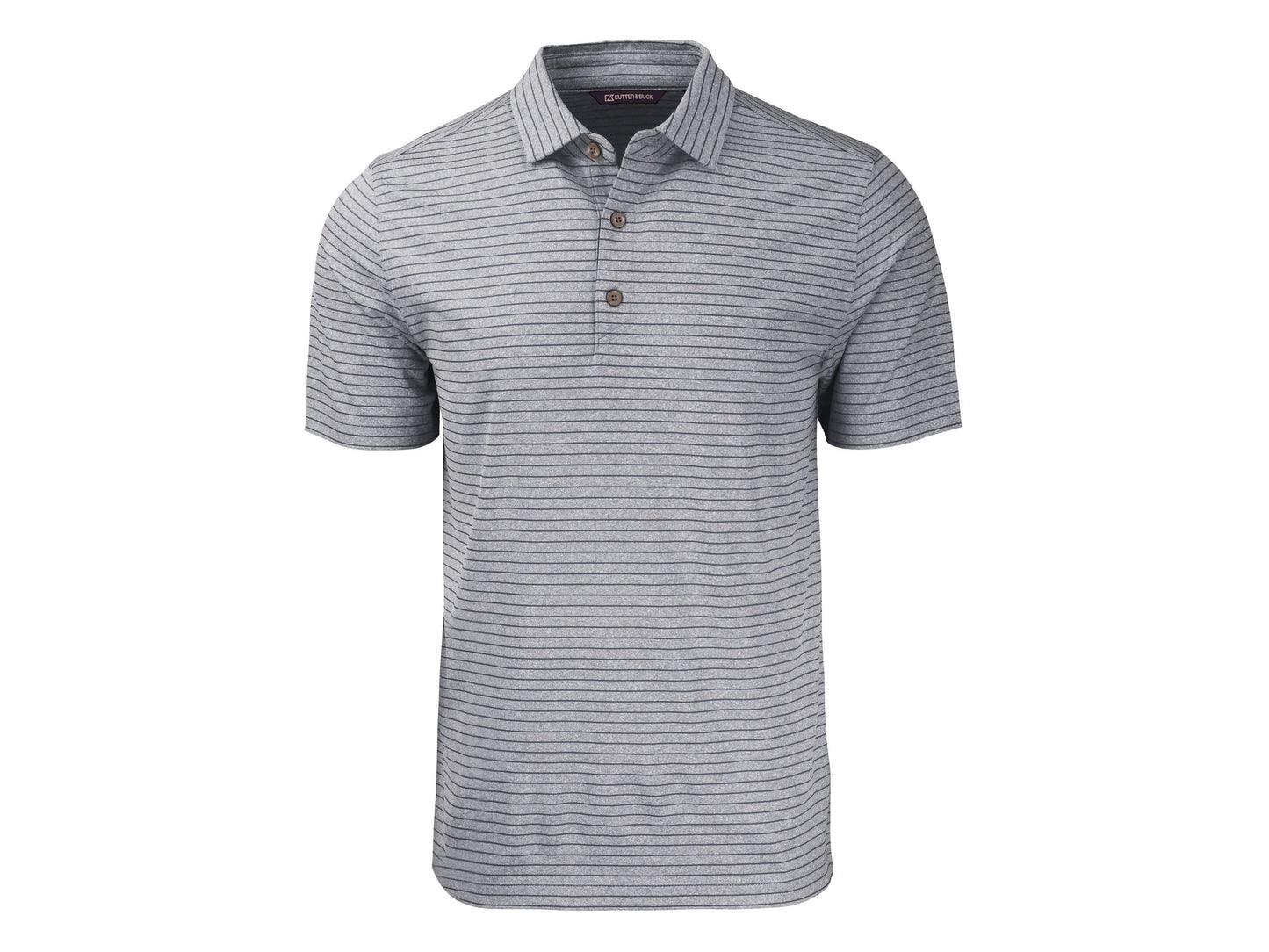 Cutter & Buck Forge Eco Heather Stripe Recycled Mens Polo