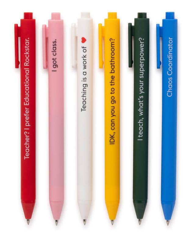 TEACHING IS A WORK OF LOVE  - QUOTABLE GEL PEN SET