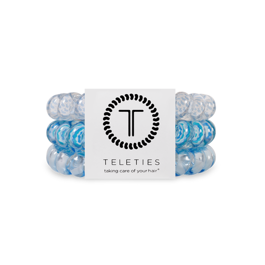 Spiral Hair Coils | Large | Summer Sky Hair Ties