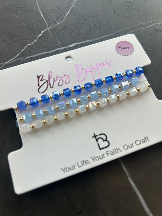 Square Crystal Stacking Bracelet