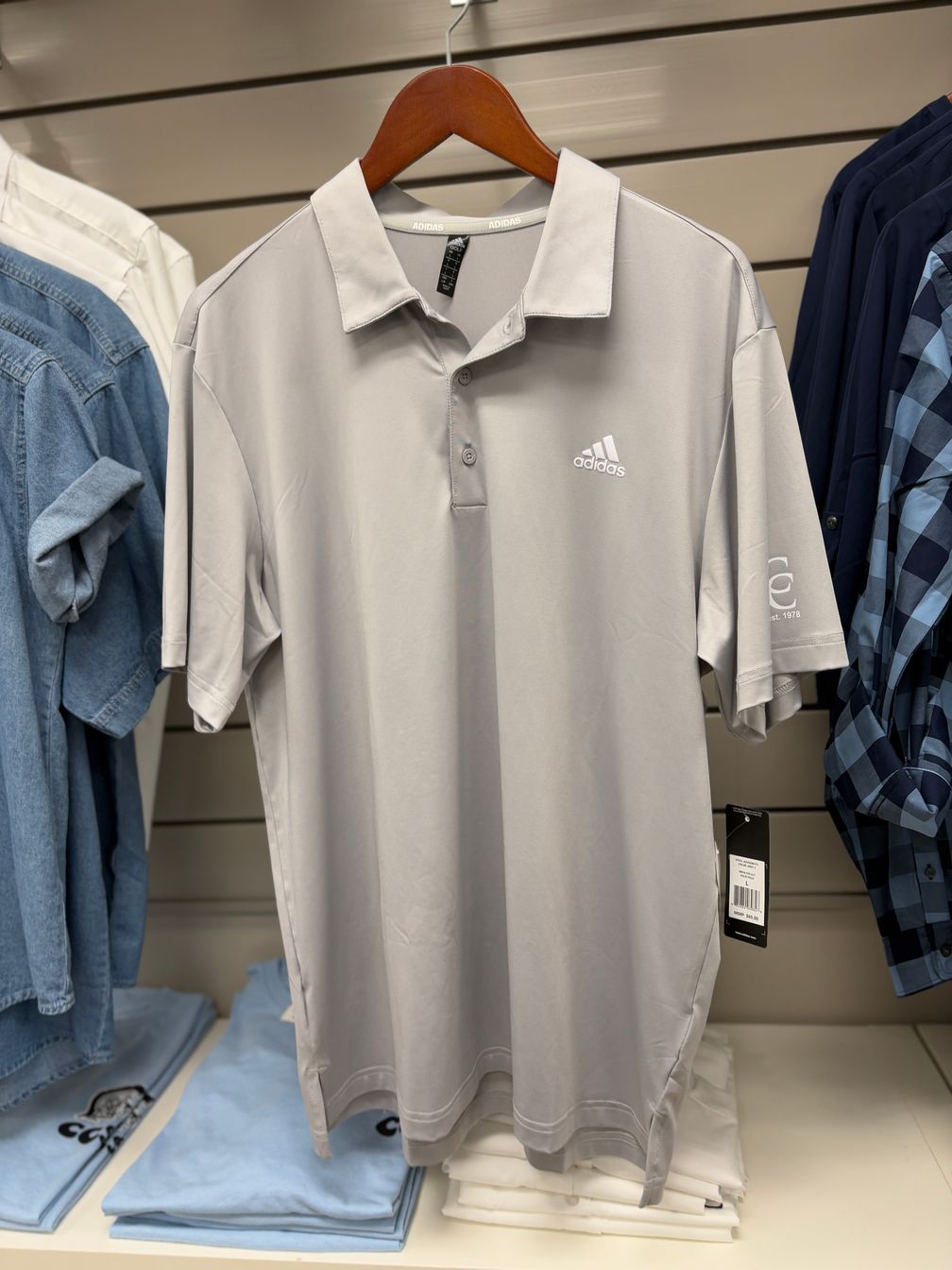 Adidas Men's Grey CC Polo