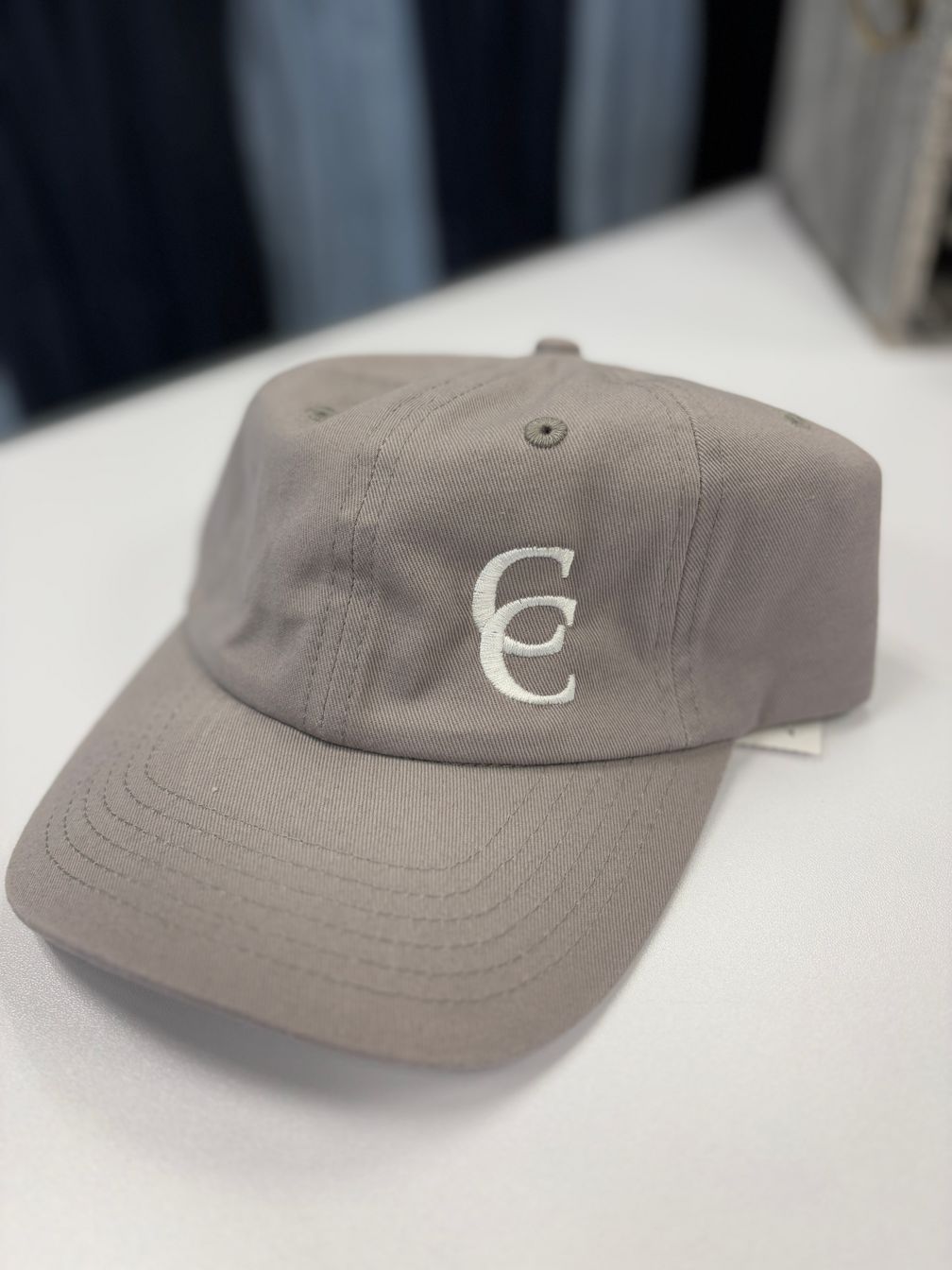 Grey Baseball Hat with CC logo