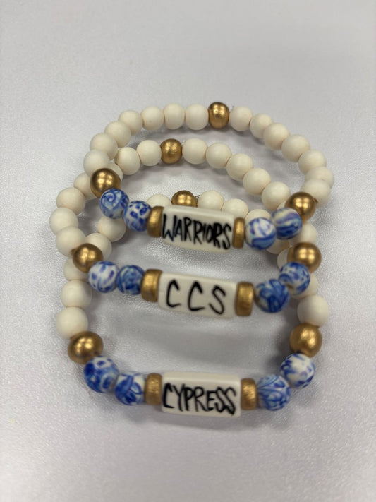 CCS, Cypress and Warriors Stacking Bracelet