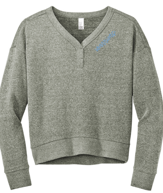 Grey Frost Women's V-neck Sweatshirt