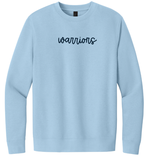 Ice Blue Fleece Crew Neck