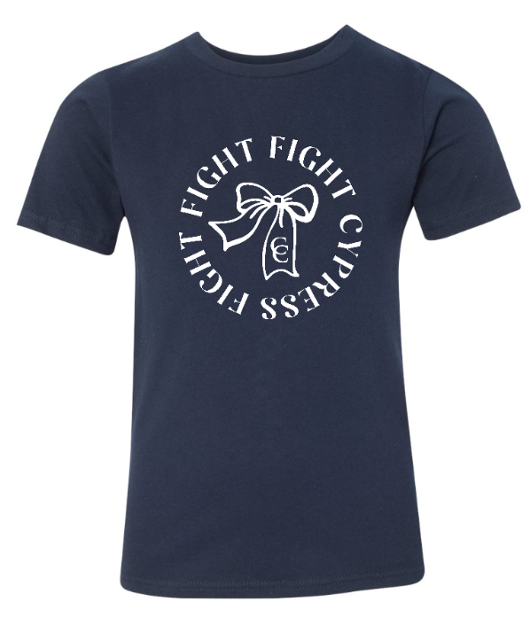 Fight Cypress Fight Youth Navy Tee