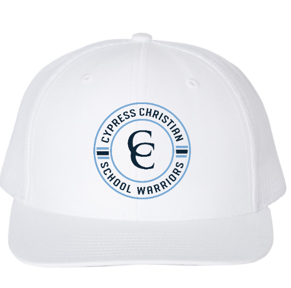 White Logo Circle Hat