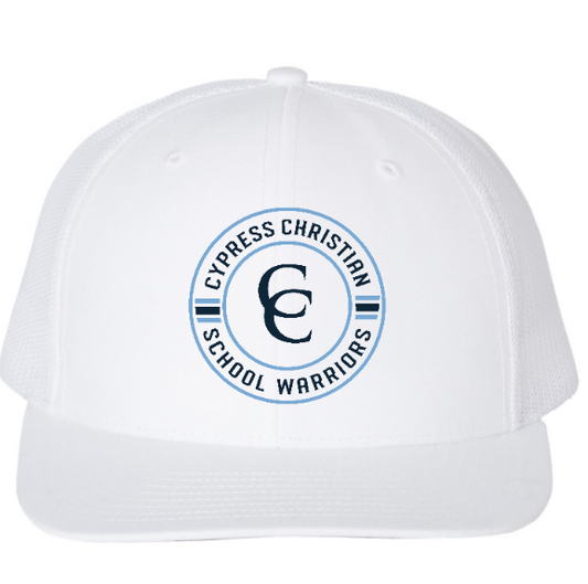 White Logo Circle Hat