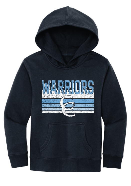 Vintage Line Navy Hoodie-Youth