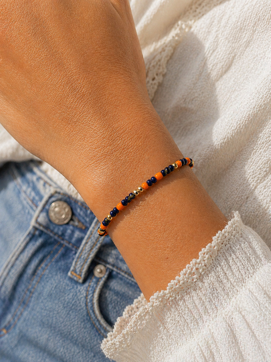Orange & Navy Bracelet