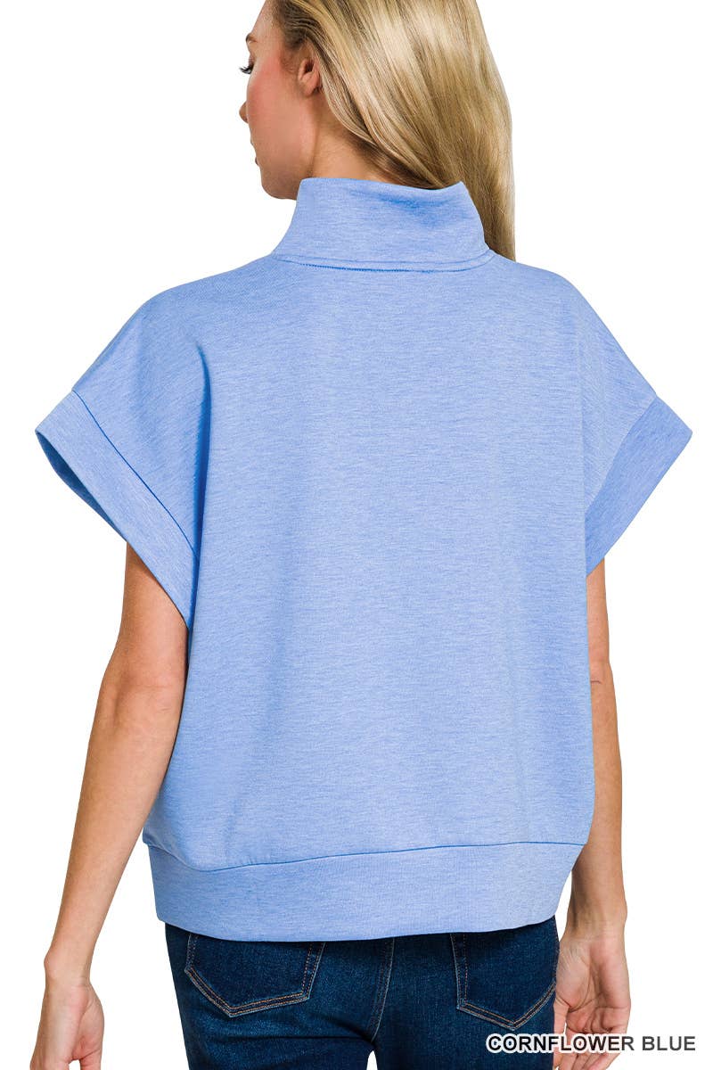 Scuba High Neck Half Zip Vest