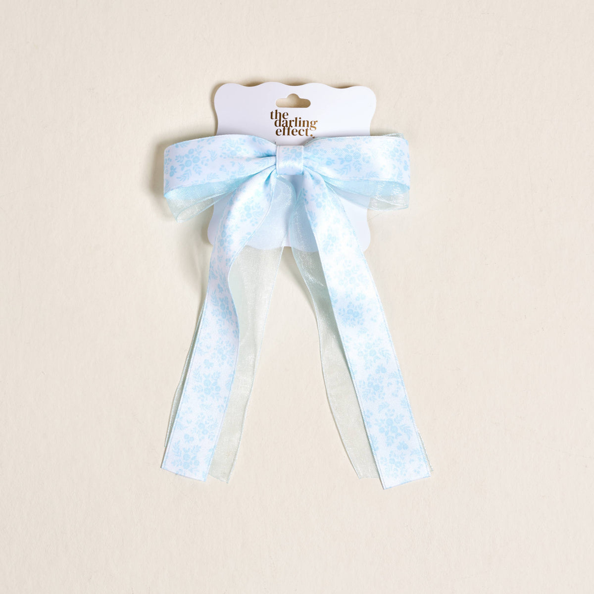Lovely Layered Hair Bow–Something Blue