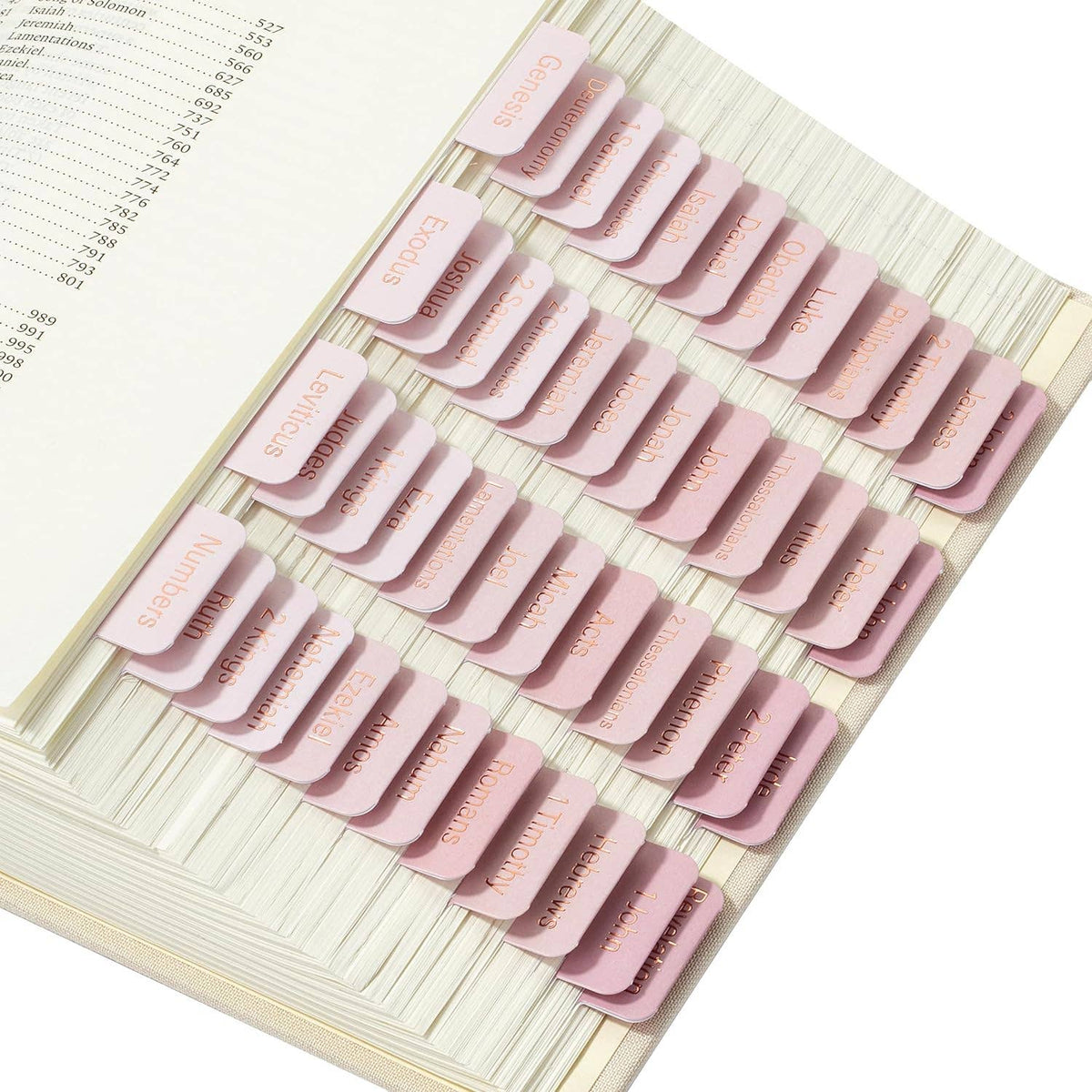 Bible Tabs, 75 Laminated Tabs for Women and Men