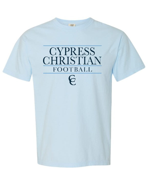 University Football Light Blue Tee