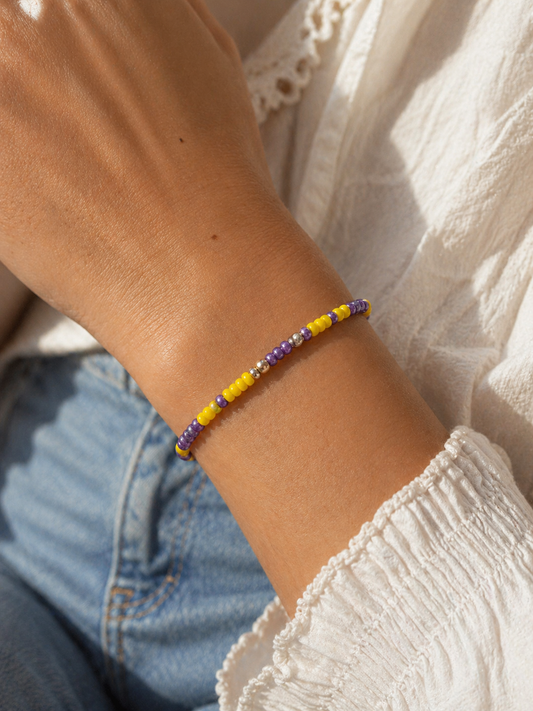 Purple & Gold Bracelet