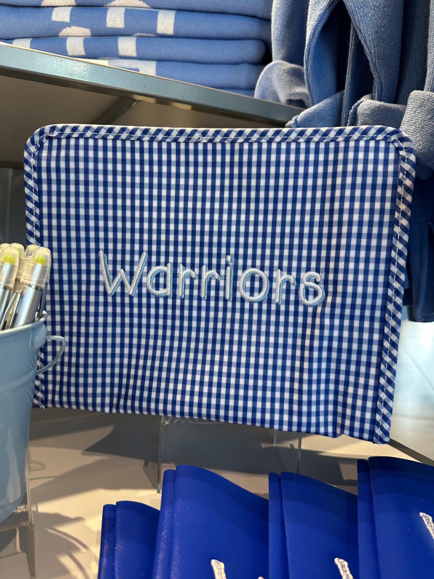 Large Royal Gingham Roadie